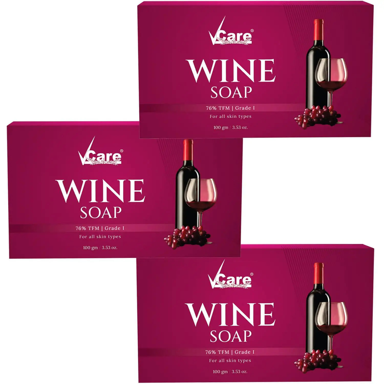Red Wine Soap – Pack of 3
